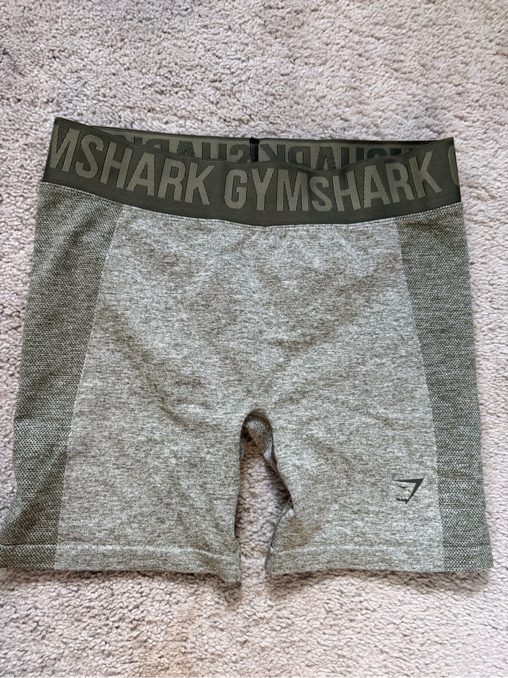 Gymshark Women’s Olive and Heather Gray Seamless Boxer Briefs